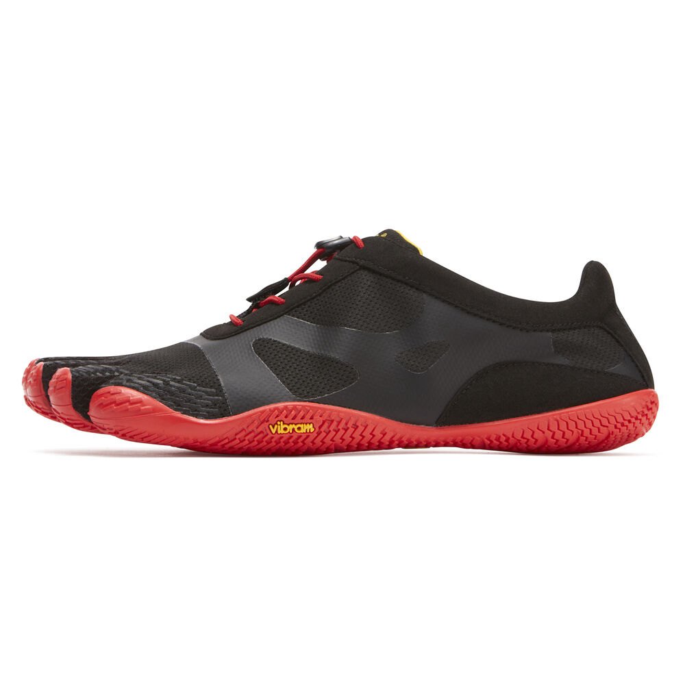 Vibram Five Fingers Mens KSO EVO - Training Shoes Black/Red - FLM810397